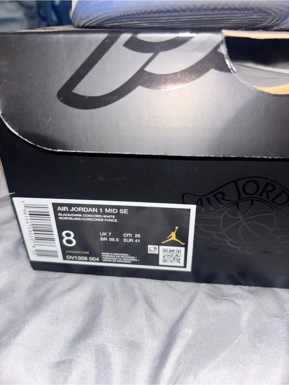 Jordan Air Jordan 1 Mid SE Black Dark Concord White